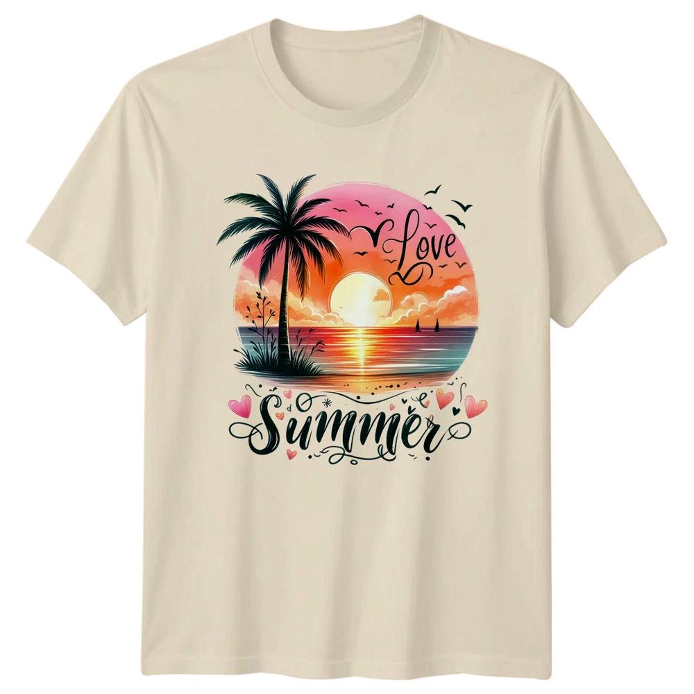 Love Summer Beach Travel Unisexs TShirt Unisexs Tee Graphic Unisex Top