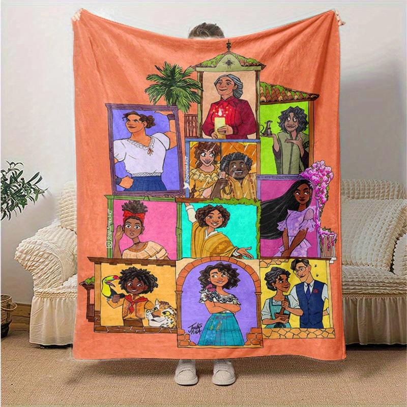1pc, Home Decor Gift: Cozy Flannel Blanket for Bedroom, Living Room, Travel, Camping, Car