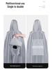 Unisex Electric Car Raincoat: Long, Full-Body, Extra Thick, Waterproof Poncho for Motorcycle Use