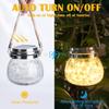 1/2pcs Waterproof Outdoor Solar Lights Garden LED Lamp Crackle Glass Ball String Lantern with Solar Battery Powered