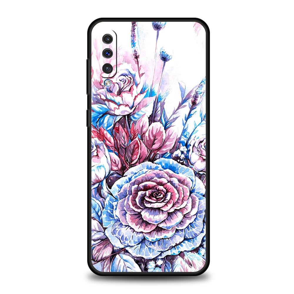 Beautiful Rose Flower Phone Case for Samsung Galaxy A52 5G A12 A70 A50 A40 A20s A30 A10s A20e A10 A22 A72 A32 A02 A42 A04S Cover