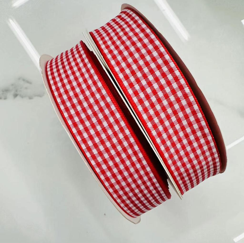 Scottish Handmade 2.5cm Plaid Ribbon for DIY Hair and Clothing Accessories