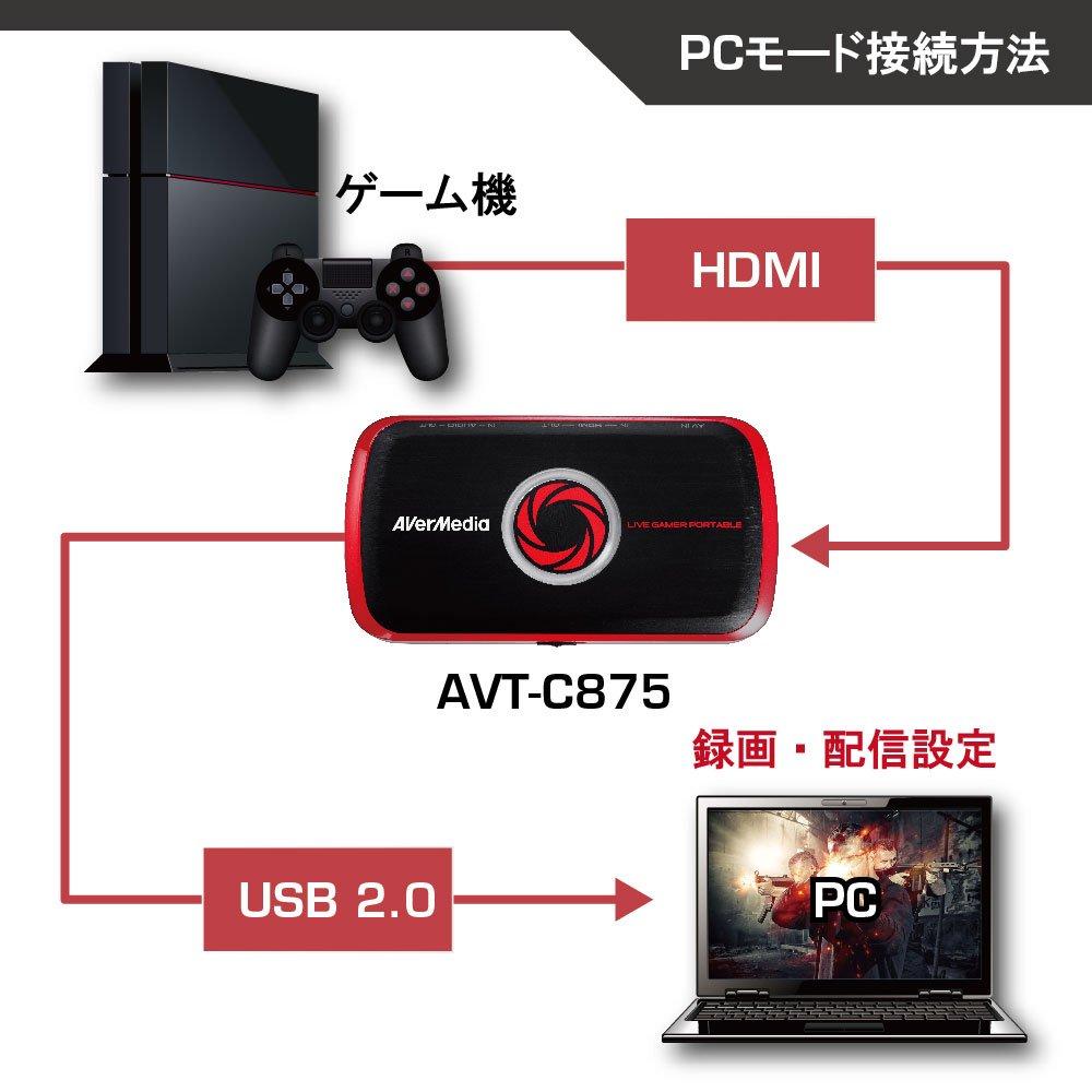 AVerMedia Live Gamer Dispozitiv portabil de captură video portabil Produs distribuitor autorizat japonez DV358 AVT-C875 AVT-C875