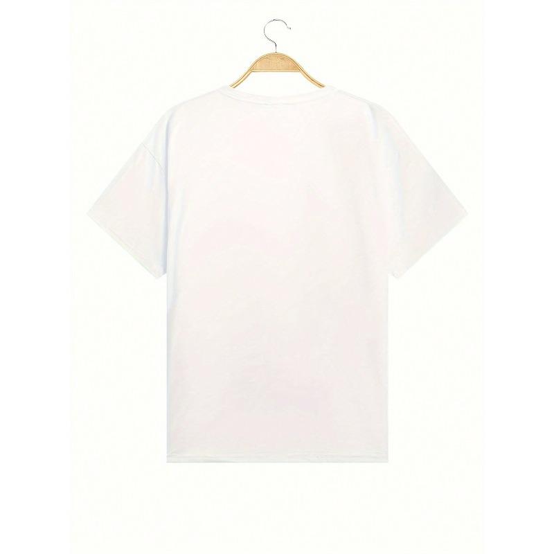 Europäische Größen Y2k Lustiges Muster Herren Sommer Kurzarm T-Shirt | Bequem und Atmungsaktiv Lässig Outdoor Straße Rundhals