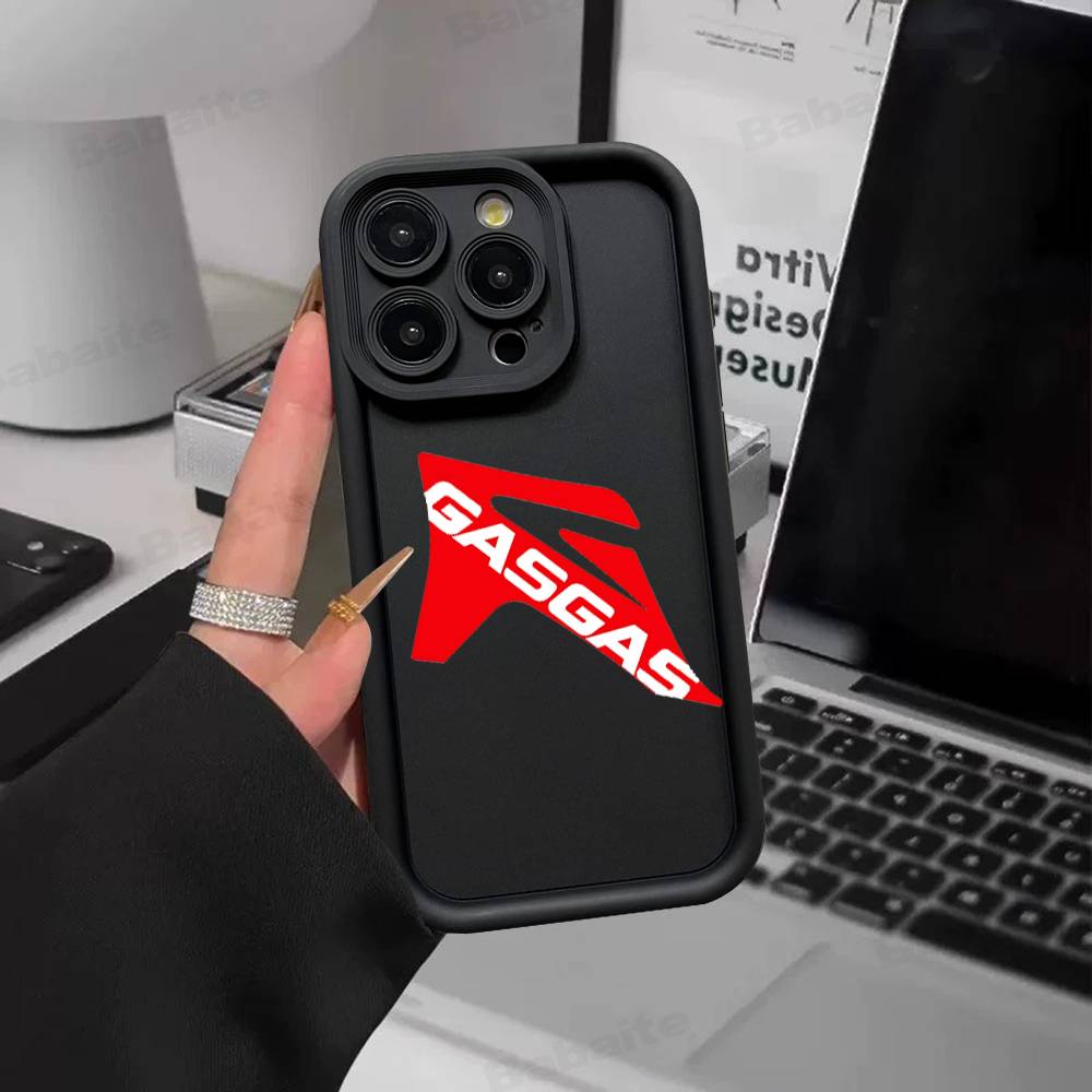 

G-GasGas Red Motorcycle For IPhone 17 Pro Max 16 15 14 13 12 11 Plus Black Soft Phone Cover iPhone 15