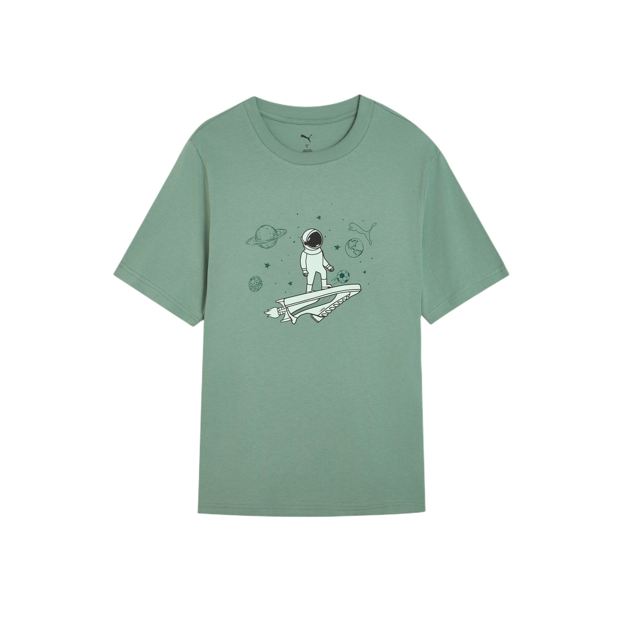 

New PUMA GRAPHICS Basic SS25 T Shirt Men s Turquoise 30 691854-30 S (170/92A)