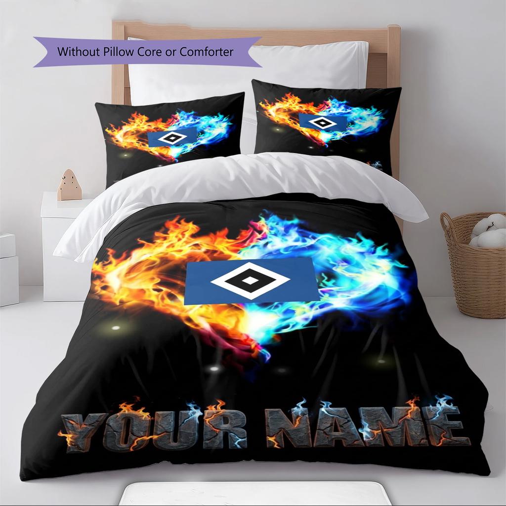 Name Custom Hsv Bilder Pattern Bedding Set Quilt Cover Pillowcase Home Decor Gift (1 * Duvet Cover + 2 * Pillowcase, Without Core)