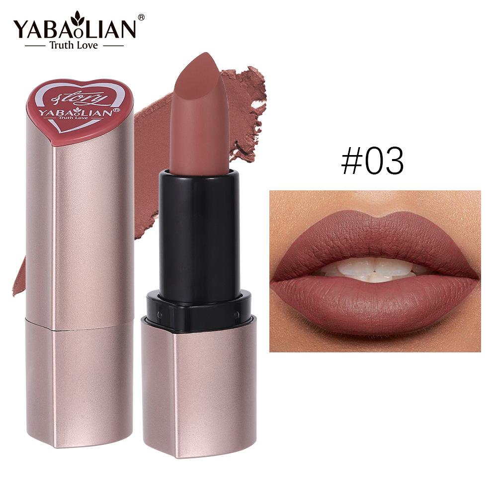 

12-цветная бархатистая матовая губная помада Стойкая водостойкая и неразмазывающаяся губная помада Высокопигментированная блестящая губная помада 3#