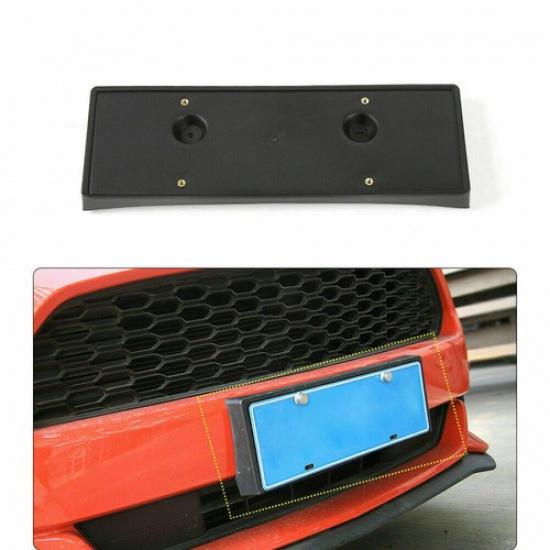 Do 2015- Ford Mustang Zderzak Przedni Uchwyt Montażowy Tablicy Rejestracyjnej Czarny