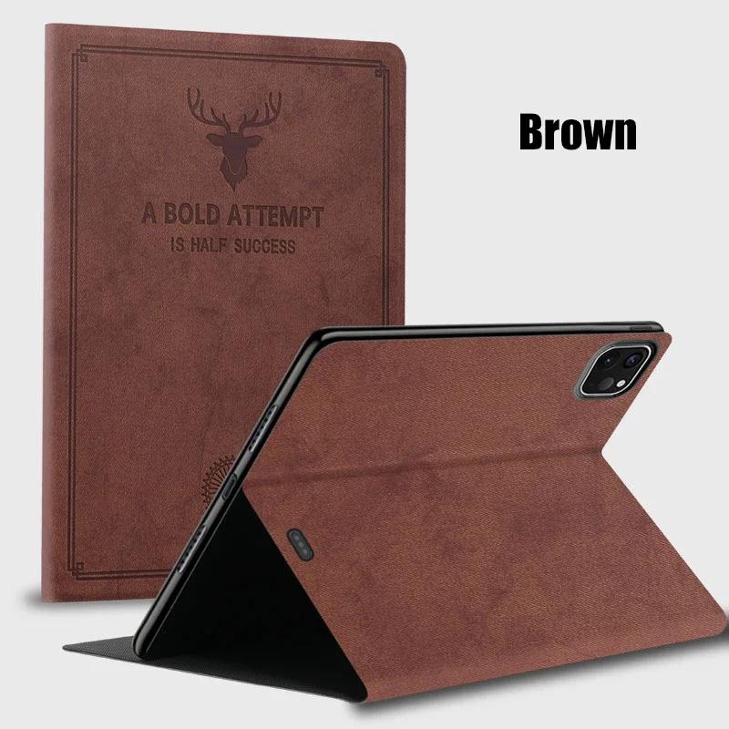 

Premium Deer Head Case for Xiaomi Redmi 6 5 4 Pro Plus 12.4 11 10.1 8 Inch Redmi Pad 10.6 Folding Stand Leather Tablet Cover Redmi Pad 10.6 inch коричневый