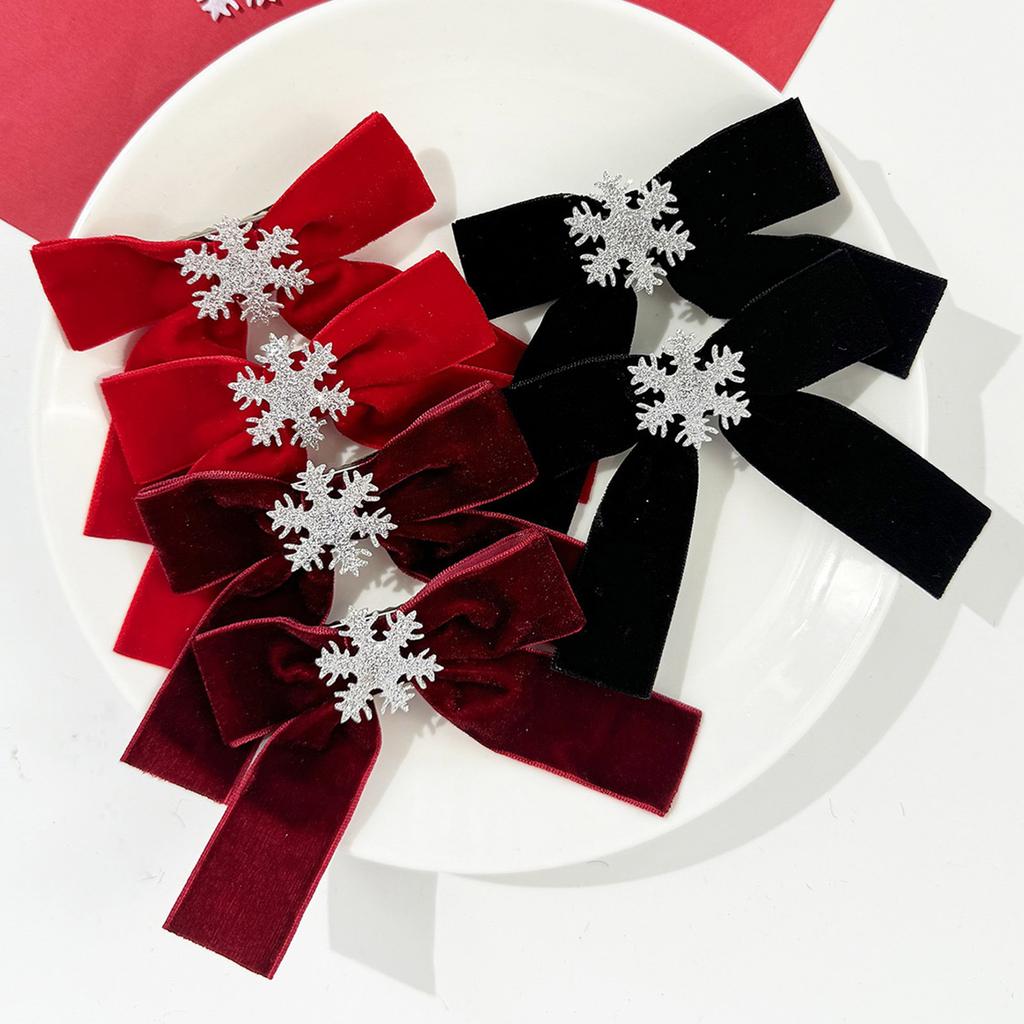 Snowflake Hairpin Christmas Hair Clip Blingbling Gllitter Elegant 2000s Trend Christmas Bunches Headwear Balletcore