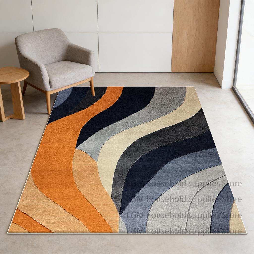 Geometric Carpets Modern Living Room Decoration Coffee Tables Soft Rug Non-slip Bedroom lounge study Floor Mats Easy cleaning