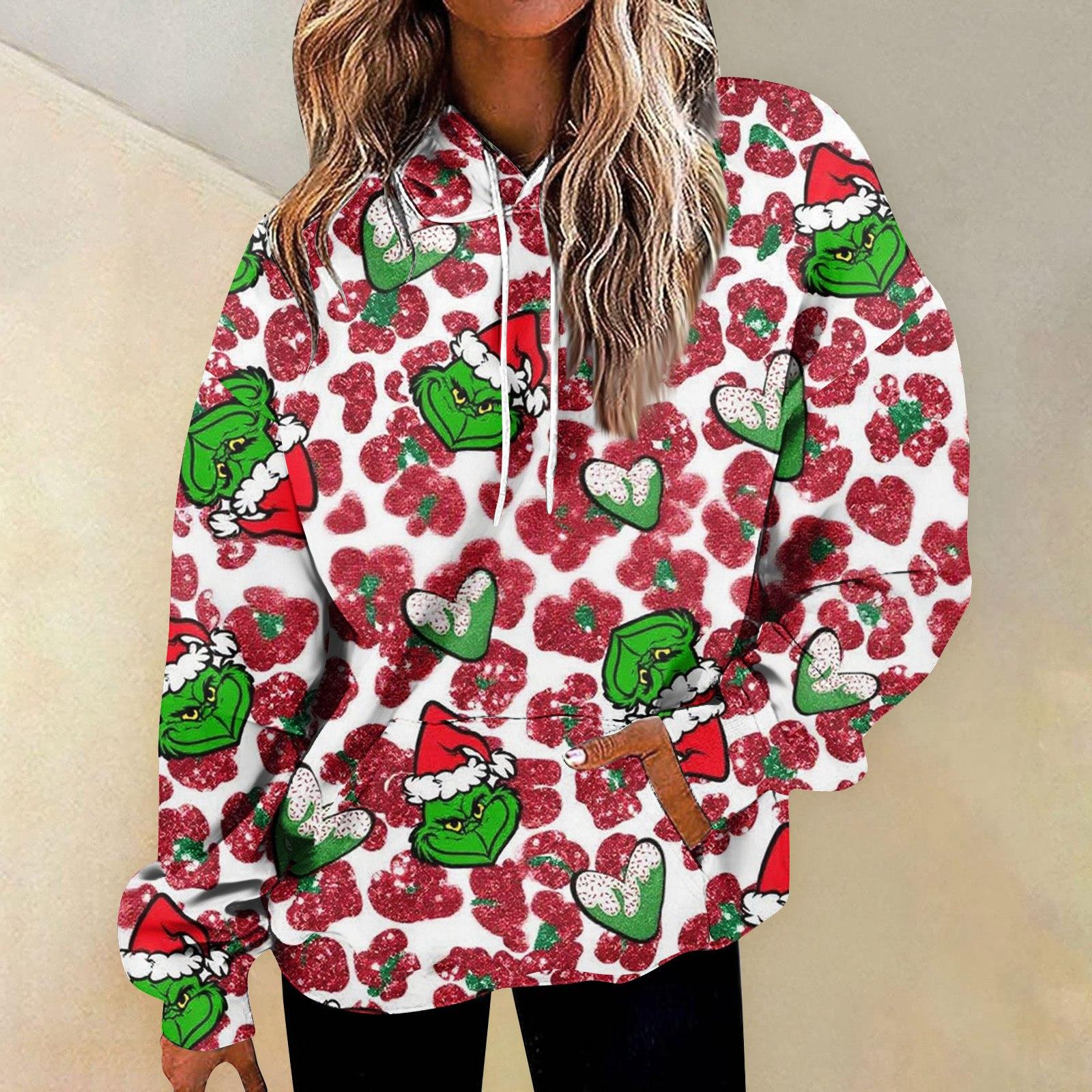 

Женская мода Повседневные Универсальные Повседневные толстовки с круглым вырезом Графика Повседневные с длинным рукавом Градиент Лоскутная верхняя одежда с принтом Толстовки M киноварь