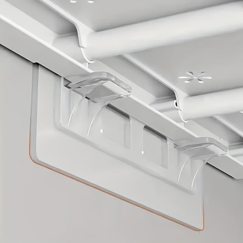 14pcs Transparent Acrylic Shelf Brackets - Non-Drilling Adhesive Mounting Hardware for Kitchen Cabinets, Bookshelves & Home Organization