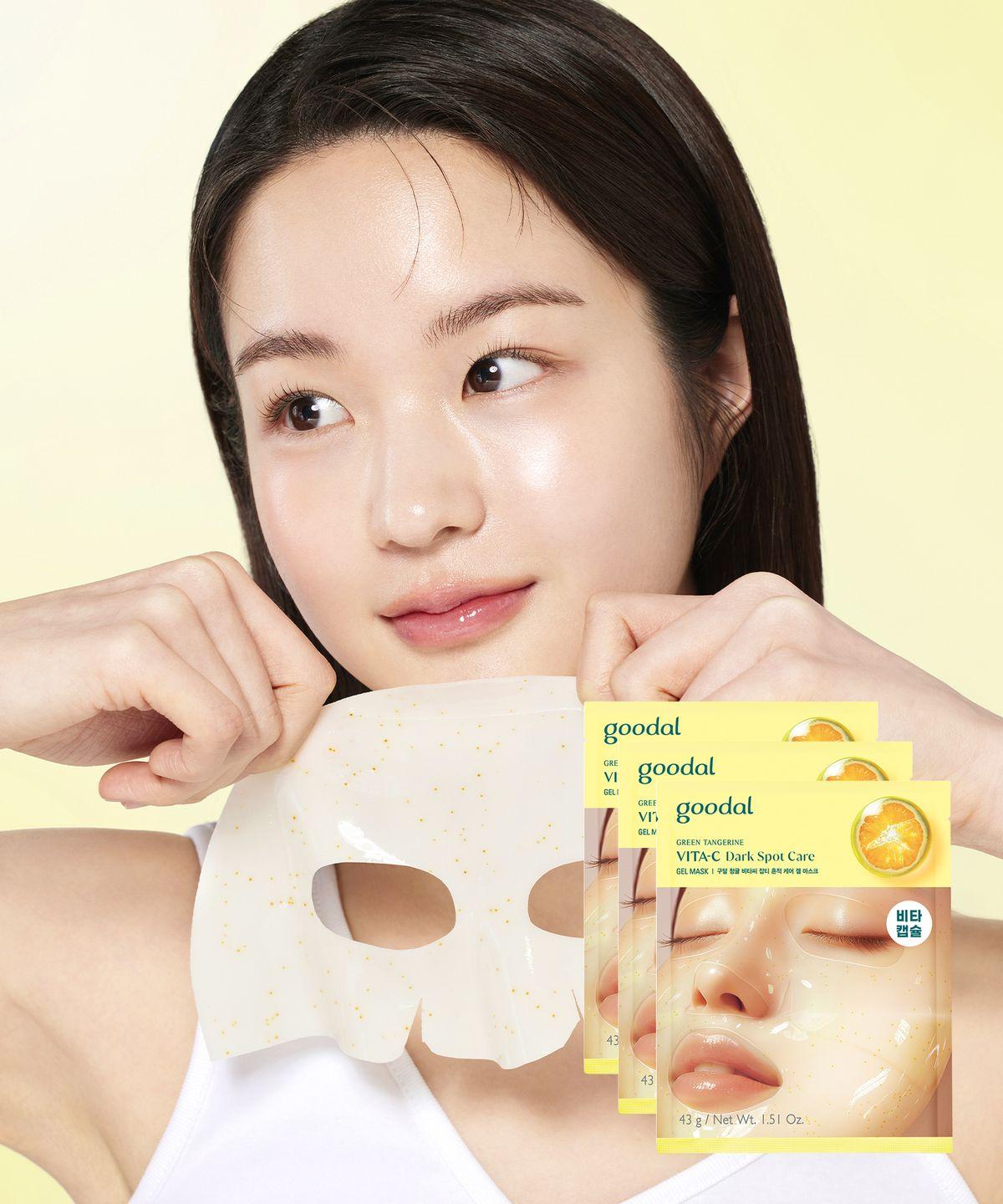 [3-pack] Green Tangerine Vitamin C Blemish & Scar Care Gel Mask