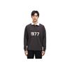Fear of God Essentials 1977 Collection SS22 Rugby Print Long Sleeve Polo Men Tops Iron-Black FOG-SS22-123