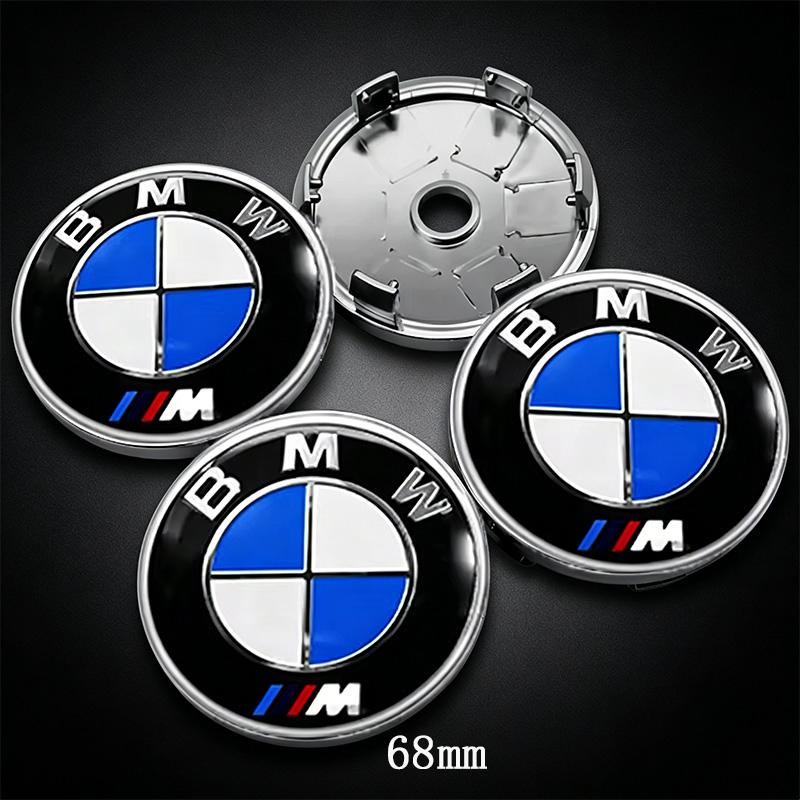 BBIO8 4Pcs 68/56mm Wheel Center Cover Car Hood Front Rear Trunk Emblem Badge For BMW E46 E39 E53 E65 E66 E90 G26 X3 X4 X5 G30/G31/G38