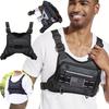 Outdoor Brusttasche für Herren Front Rig Pouch Laufweste Handyhalter Sporttasche Wandern Angeln Molle Camping Rucksack