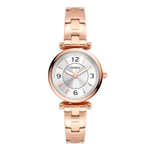 

Fossil CARLIE ES5202 Women s Pink Gold Watch