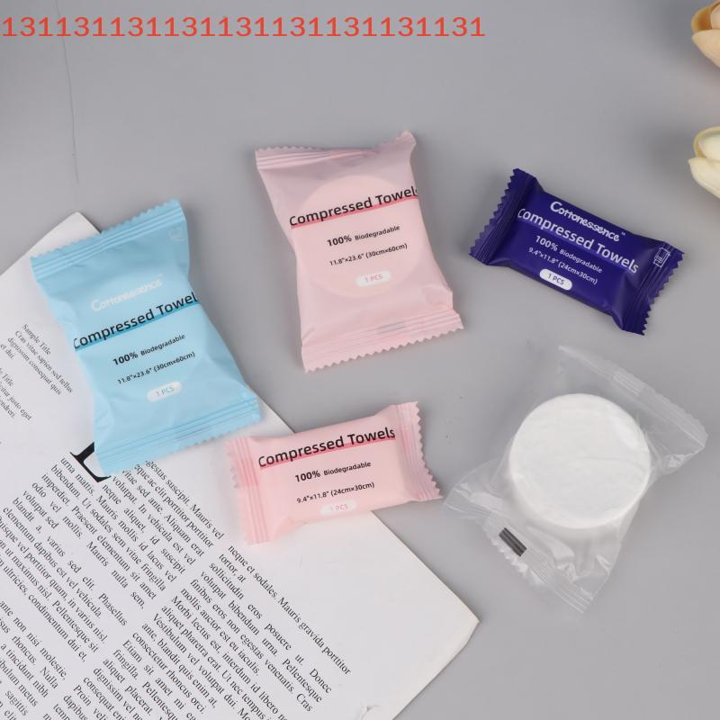 6/30Pcs Compressed Towel Disposable Portable Plant Fiber Face Towel Tissue Suitable For Travel Camping Sports Beauty Salons