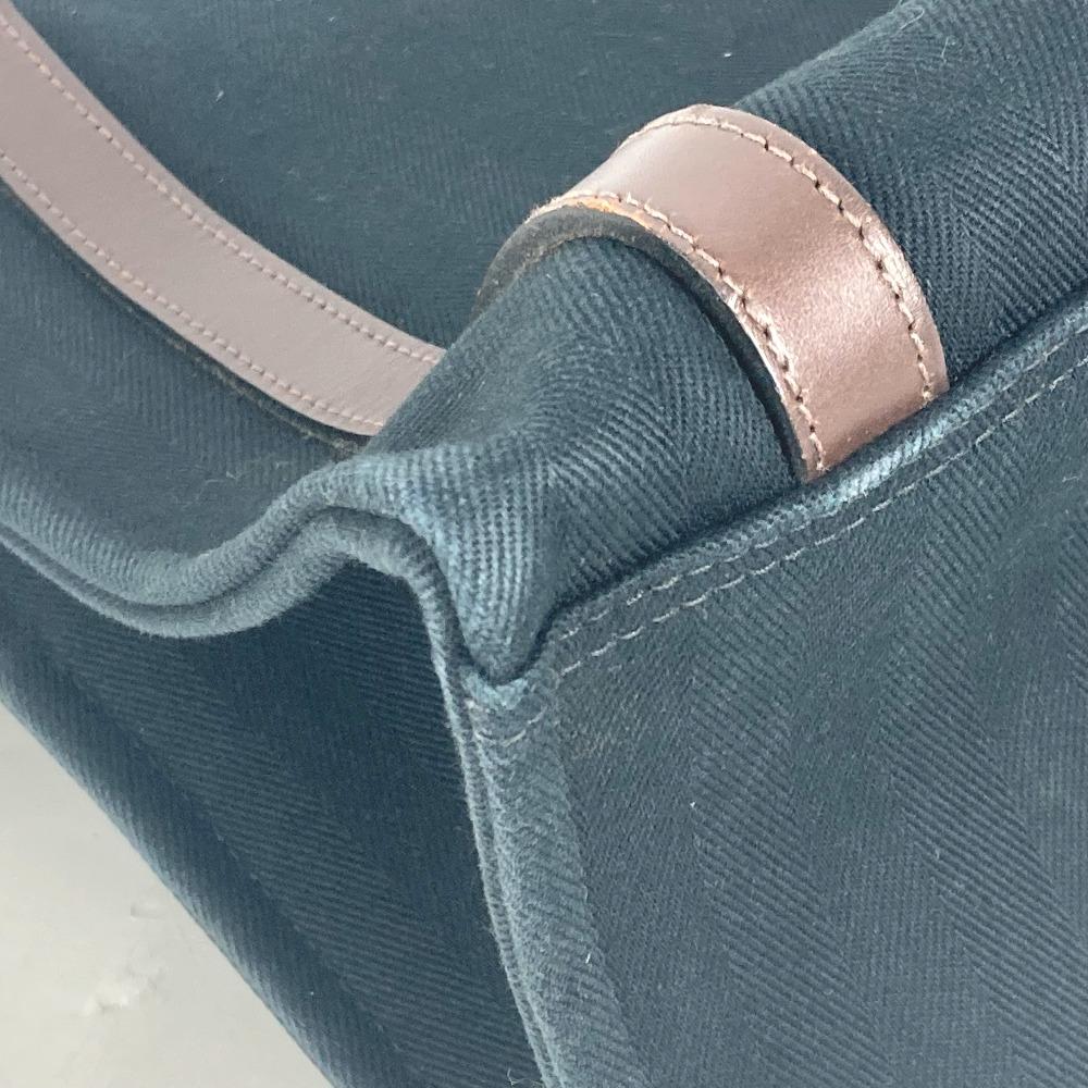 Hermes Cabaricol Bag Shoulder Bag Tote Bag Canvas Black/Brown