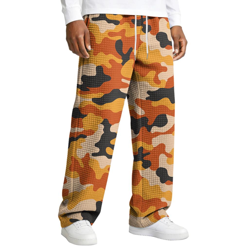 Herren Relaxed Fit Kordelzug Gerades Bein Hose