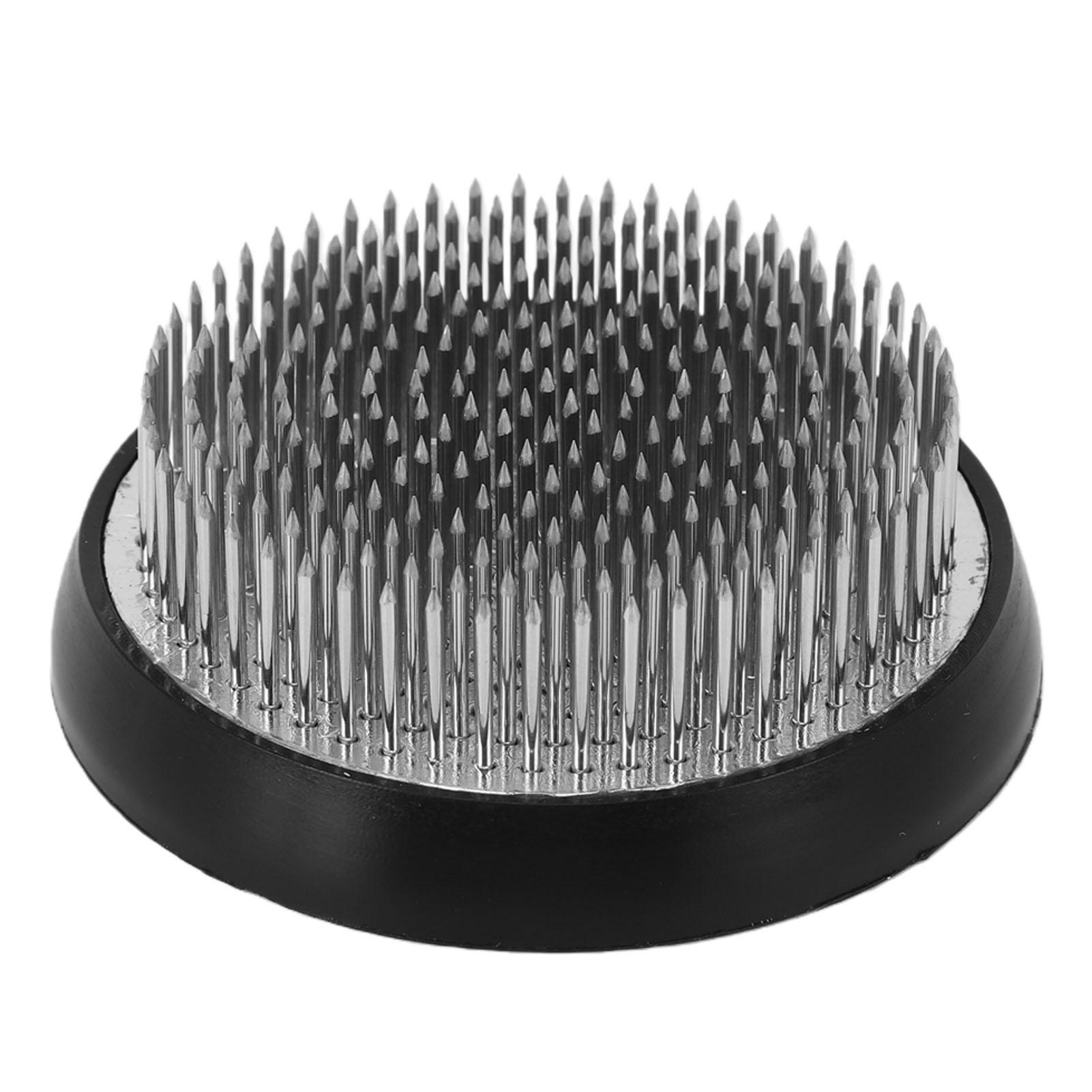 

Flower Frog 7cm Stainless Steel Flower Pin Holder with Cleaning Brush for Flower Craft Arrangements