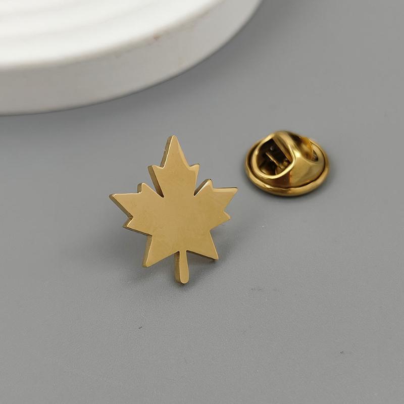 Брошь Лист Клена Запонки Классические Деловые Повседневные Запонки Мужской Костюм Брошь Аксессуары для Одежды