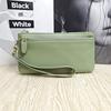 Korean Style Genuine Leather Multi-Functional Women's Wristlet Clutch Wallet