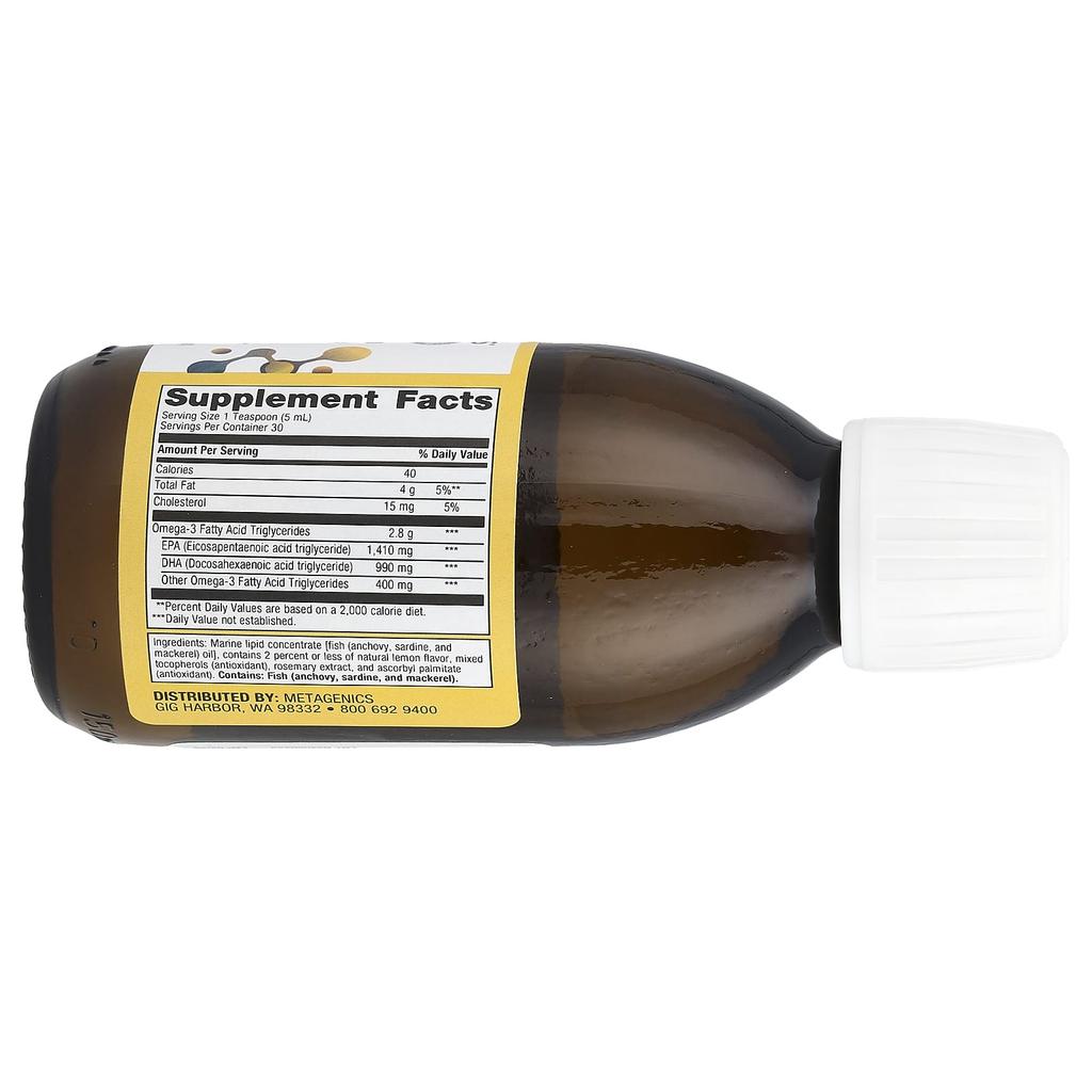 Omegagenics Epa-Dha 2400. Natural Lemon, 150Ml(5Fl Oz)