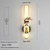 Chinese Cloisonné Enamel Brass Wall Lamp - Minimalist Bedside, Stair, Corridor & Living Room Light