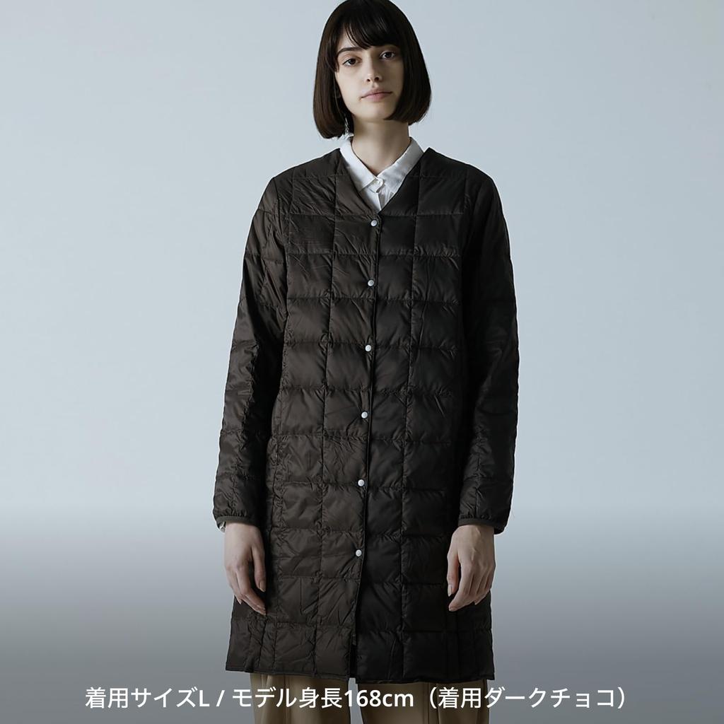 Taion Down Dark Charcoal Women's W101-LONG Jacket,