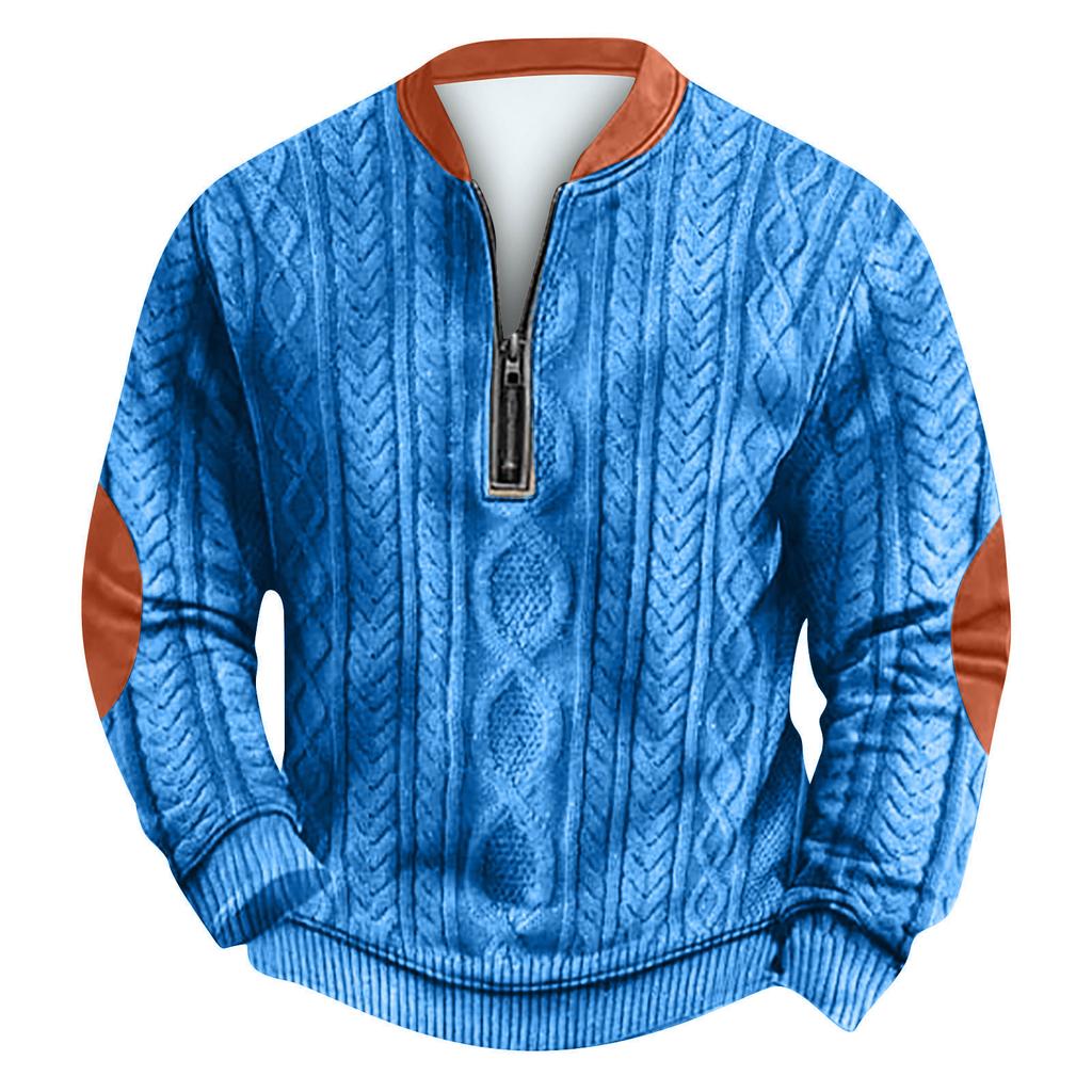 Men's Retro Casual Gradient Printed Sweatshirt