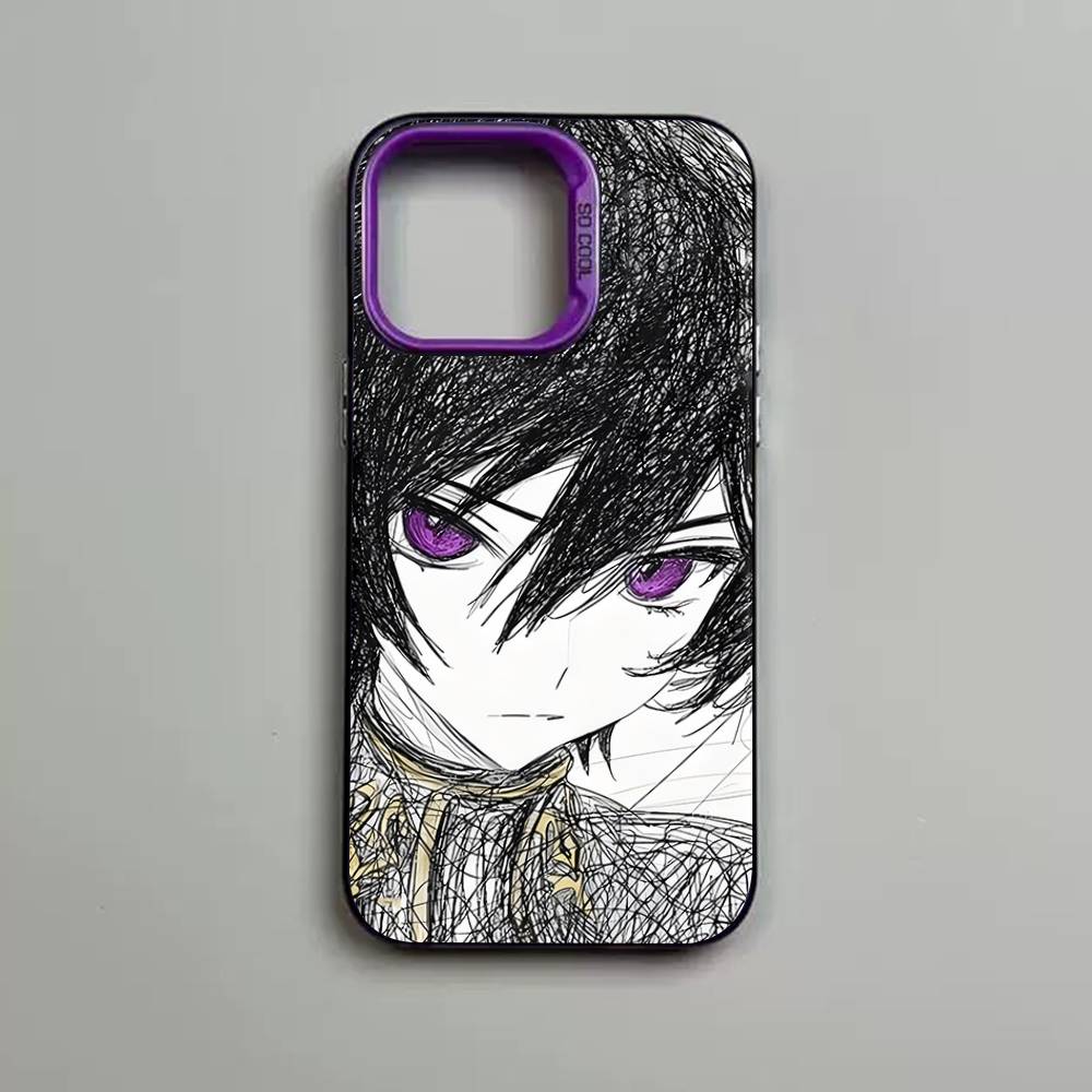 Green-haired Girl Code Geass Frosted Case for iPhone 17 Air 16 E 15 14 Plus 13 12 Mini 11 Pro Max Acrylic Sheet Silicone Cover