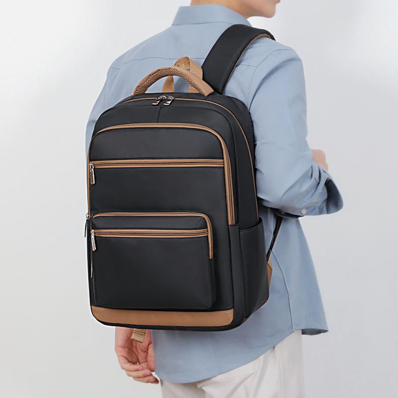 Schoolbag Large Capacity Portable 11.1 Inch Computer Bag Male and Female College Students School Bag Solid Color Business Travel Commuter Backpack