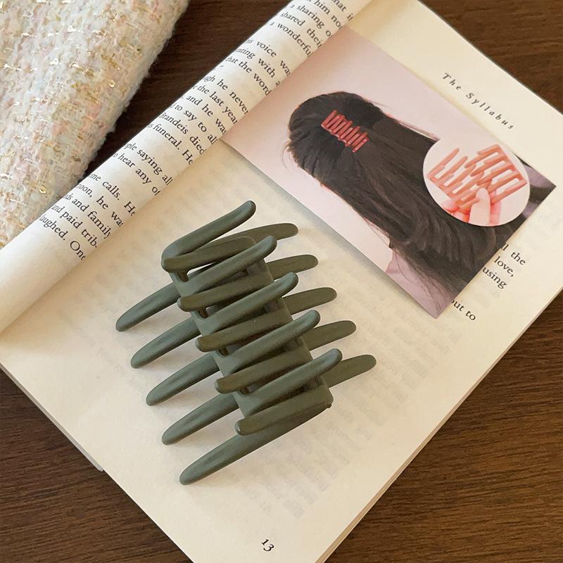 Vintage Cross Comb Hair Claws for Women Girls Fashion Acrylic Solid Color Double Side Comb Clamp Tooth Hairpin Hair Accessoriees