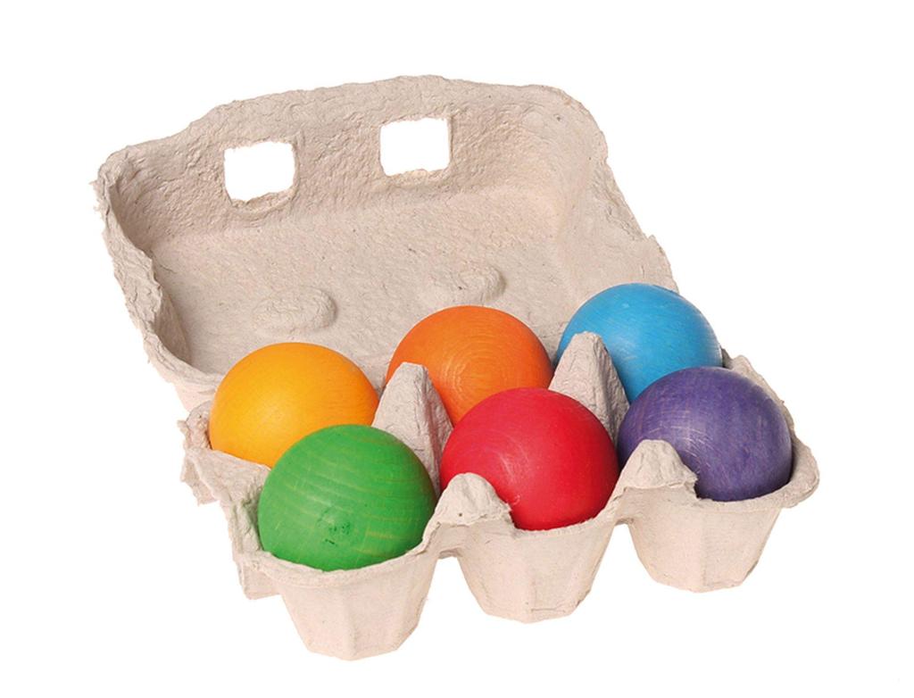 Grimms Wooden Ball 6-Color Set (GM10239)