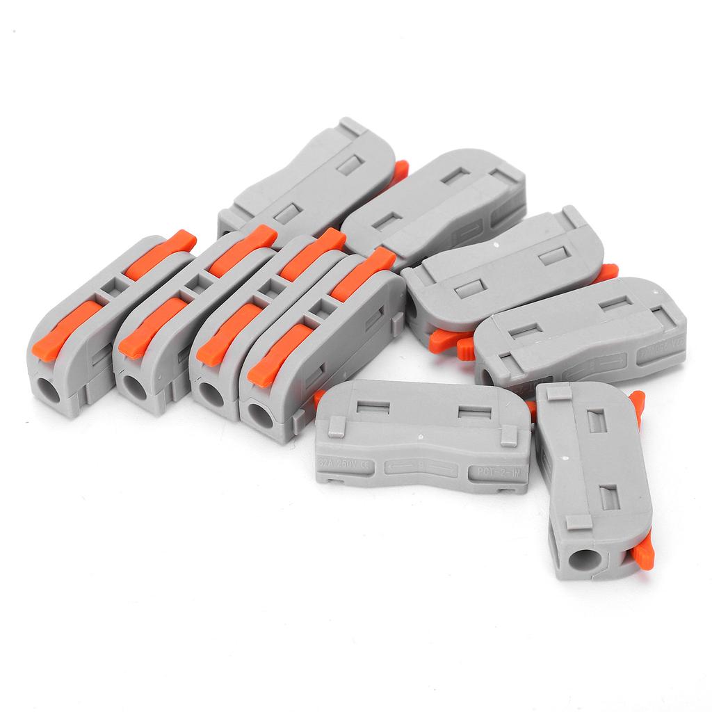 20Pcs Wire Conductor Connector  LeverNut 1in1out Fast Lighting Terminal Block
