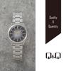 [Citizen Q&Q] Watch Analog Waterproof Metal Band QB78-202 Men's Black Silver/Black 1pc
