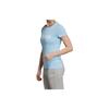 adidas Sports Style Short Sleeve T-Shirt Women Tops Light-Blue EI0695