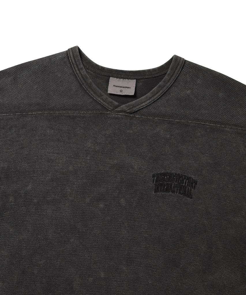 THISISNEVERTHAT Waffle Rugby Tee Charcoal