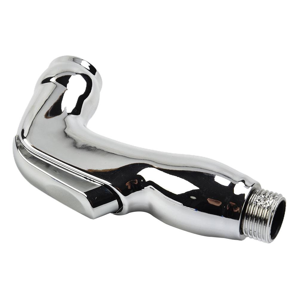 Shower Heads Bidet Spray Bathroom Wall Mounted Bathroom Spray Kit PU/ABS Shower Head Bidet Silver Toilet Shattaf