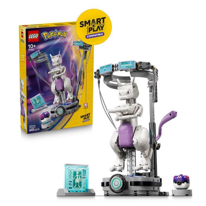 Joom Lego Pokémon 72163 - Set Di Costruzione Compatibile Pokémon Smart Play™ - Mewtwo, Fuga Dal Laboratorio - Da 8 Anni