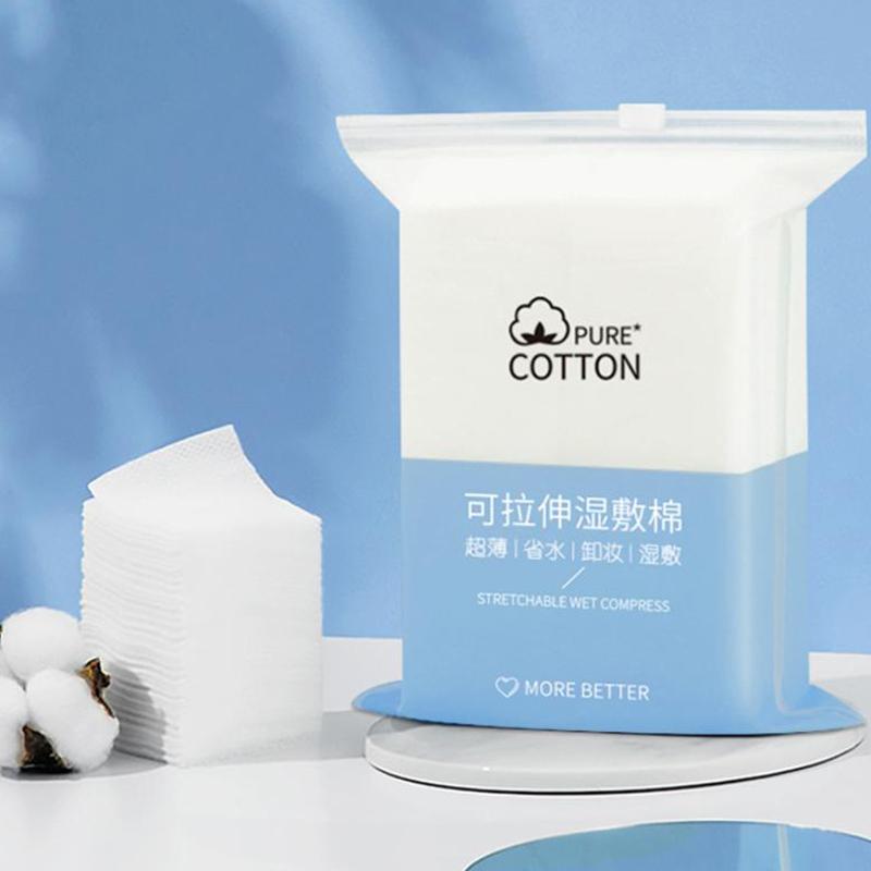 Makeup Wet Cotton Pads For Face Stretchable Bandage Tear Mask Paper Towel Hydrotherapy Hydration Cotton Sheet