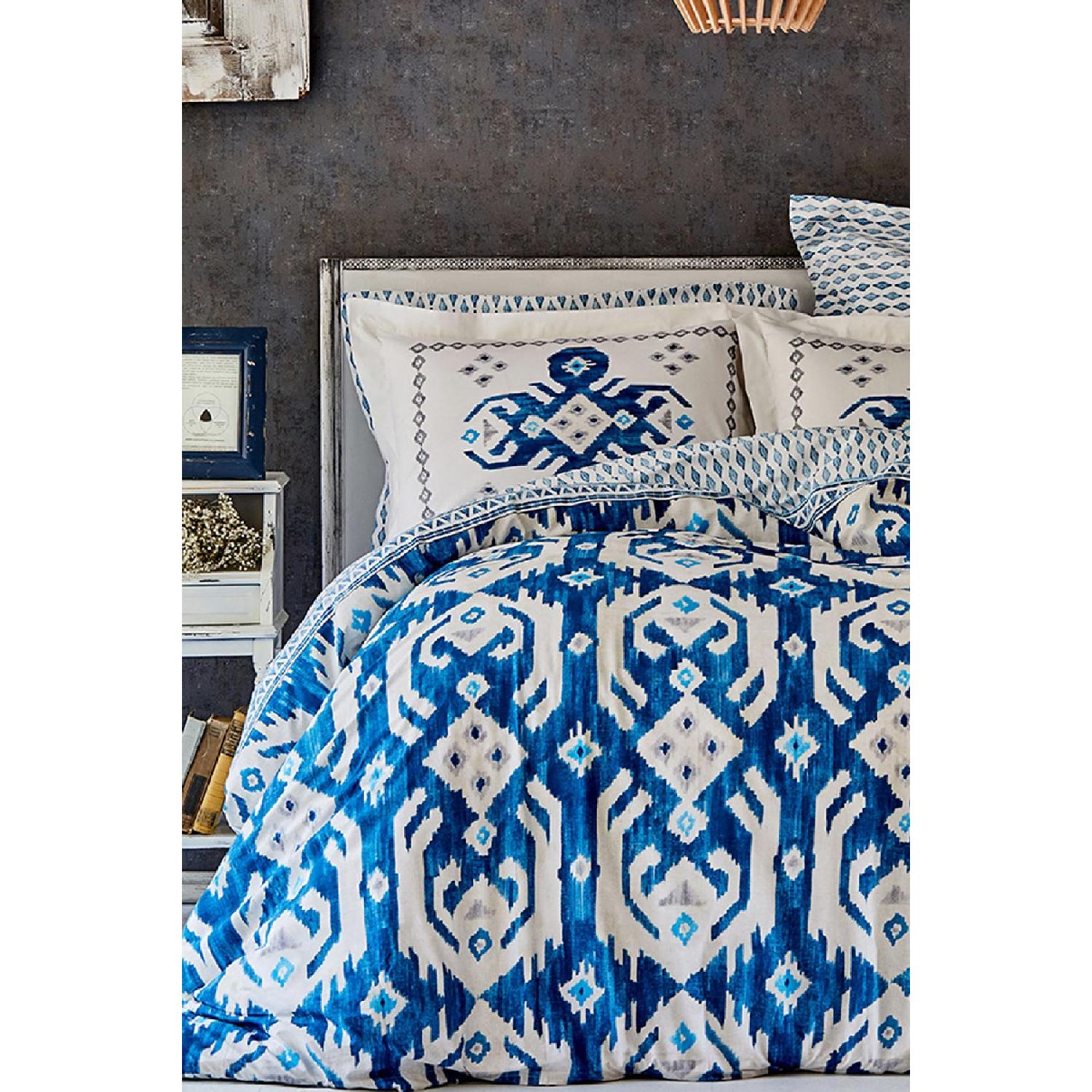 

Neos Синий комплект двойных пододеяльников из 100 % хлопка