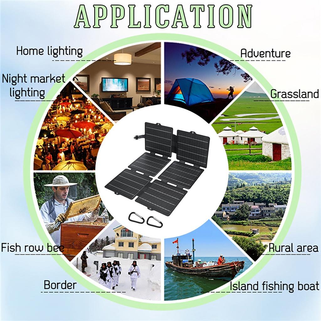 Dual USB Flexible Small Waterproof Folding Solar Panels Foldable Portable Solar Panel Cells For Smartphone Battery Charg New