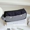 Handheld Polka Dot Stars Pencil Case Portable Large Capacity Stationery Bag for School Travel Pen Storage
