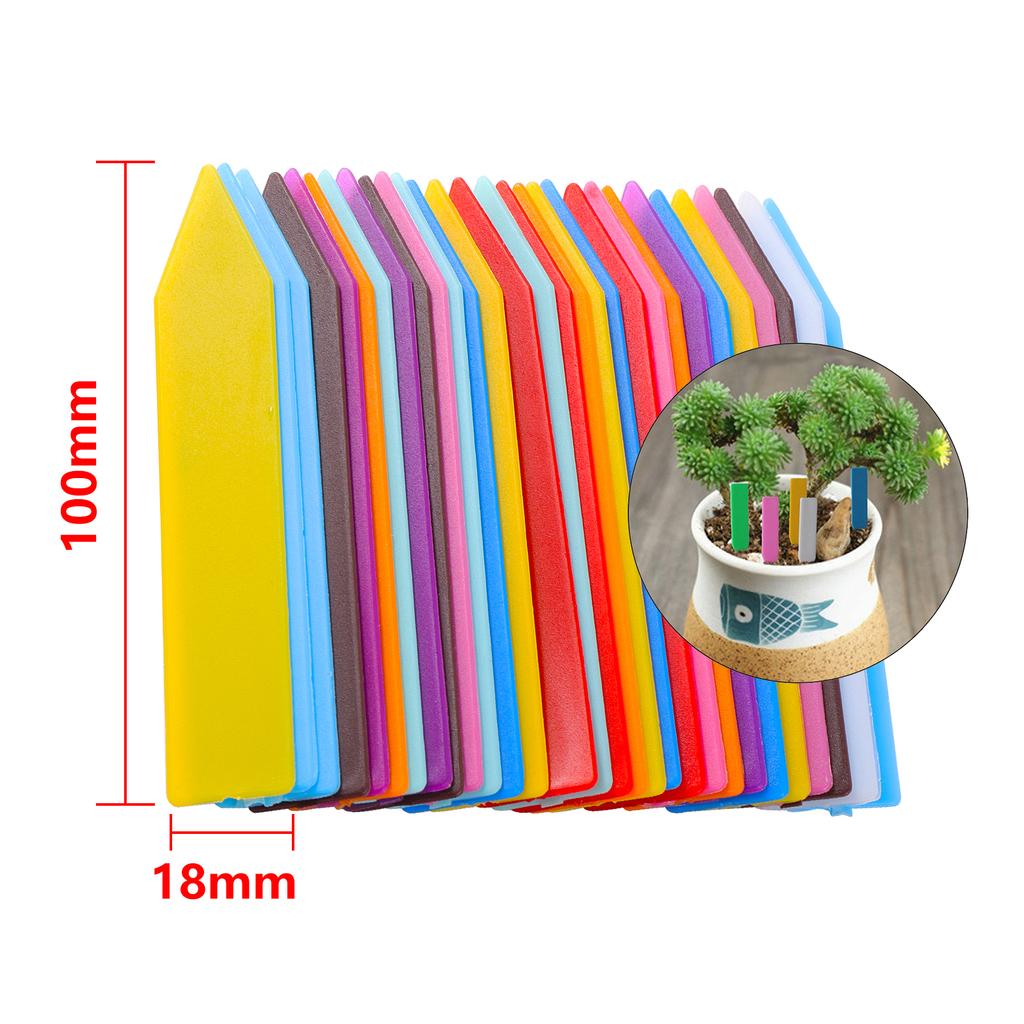 Garden Plant Label Plastic Arrow Sign Nursery Seedling Tray Marker Flower Bonsai Number Plate DIY Gardening Tool Multiple Colors