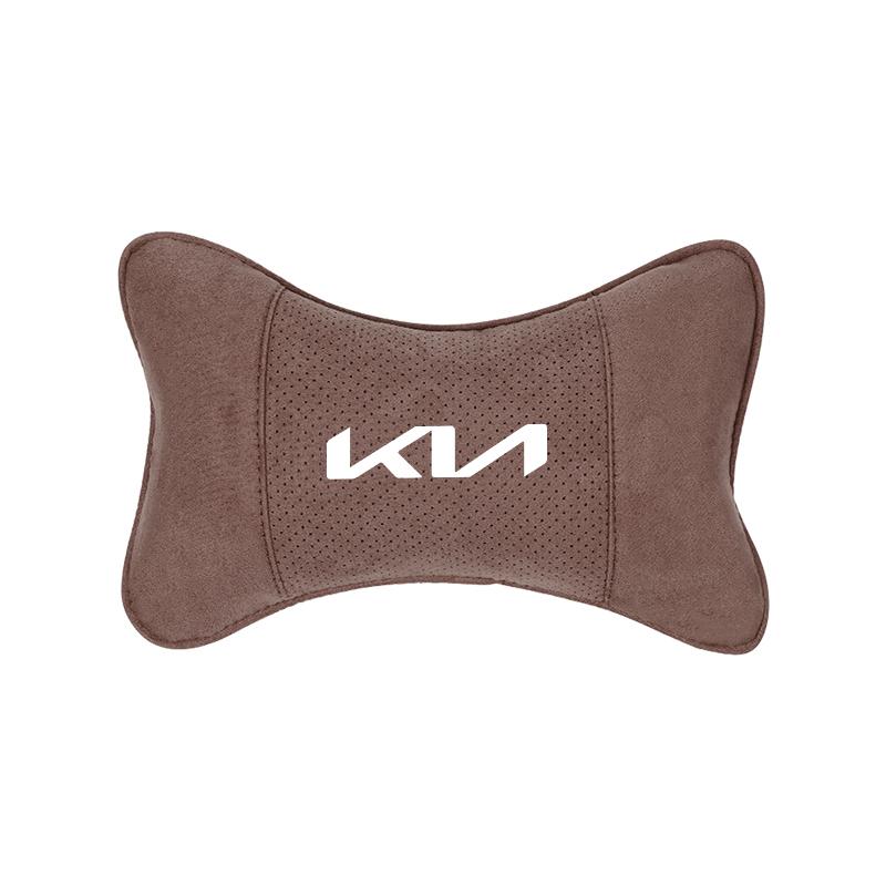 Suede Car Interior Seat Neck Pillow Comfortable Headrest For KIA K9 Sportage Niro K5 Carnival EV6 EV9 EV3 K8 Stinger Forte Ceed