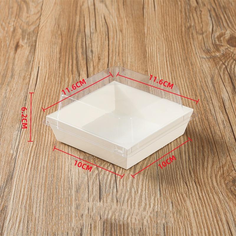 50PCS Dessert Packaging Box Cupcake Box Large Pastry Bakery Boxes With Picnic Food Packaging Box